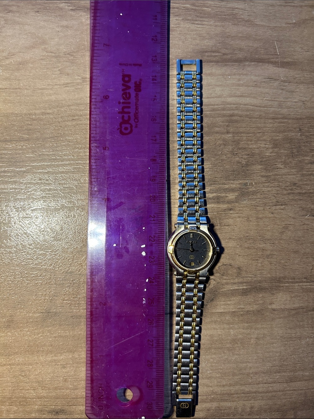 Gucci Two-Tone Stainless Steel Watch with Blue Dial - Picture 6 of 6